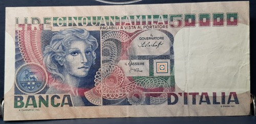 Banconota 50000 lire volto - banconota,