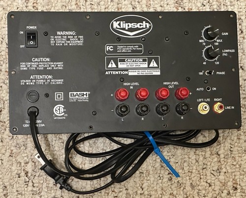 Klipsch sub amplificatore - sub-10,