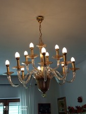 Lampadario vetro murano a 12