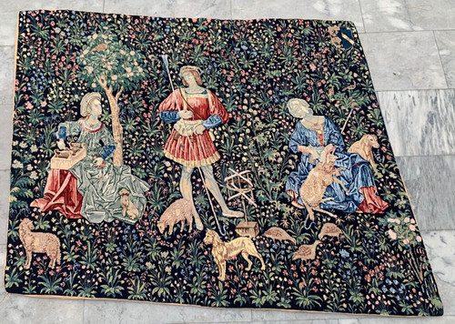 Vintage french hand woven - hand,