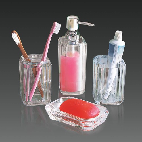 Set accessori bagno acrilico - set, 4