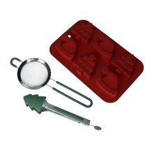 Set Dolci di Natale Pasticceria BRANDANI Stampi Biscotti Natalizi Spatola Frusta