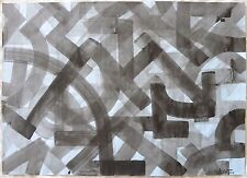 FLYCAT (Milan 1970) Graffiti Street Art ALFABETO CELESTE Dipinto acrilico 50x70