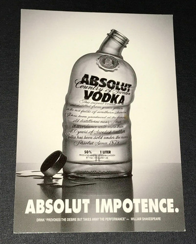 Absolut impotenza - (vodka),
