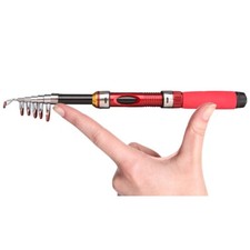 Hohe Qualität Angelrute Tackle Teleskop Tragbar Ultrakurz FRP Klapprute