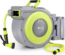 Avvolgitubo Retrattile Da Giardino, Montaggio a Parete, Avvolgitubo per Acqua Re