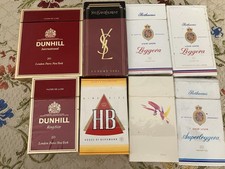 PROMO! 8 Pacchetti Sigarette Vintage Rarissimi Anni 80/90 No Scritte Vuoti