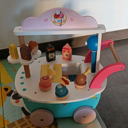 Carretto gelati legno - gelati, in