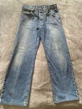 Jeans Armani Vintage 32" x 29" Classico Italia Cotone Simin T Spa Indaco s41
