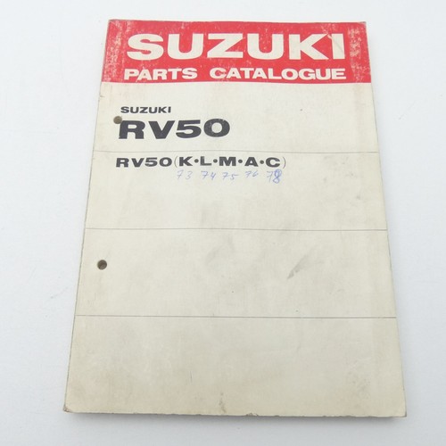 Suzuki catalogo ricambi - suzuki, rv