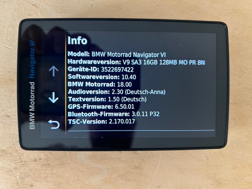 Bmw moto navigatore v9 - bmw, vi
