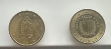 ⭐️??2 Monete 50 Cent Circolate- San Marino 2019+?? Malta  2008⭐️