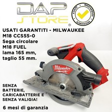 USATI GARANTITI - Sega circolare FUEL M18 CCS55-0 senza batterie! In garanzia!