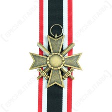 1957 GUERRA MERITO CROCE - 2nd CLASSE - ww2 repro con nastro Tedesca Militare