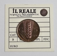 5 Centesimi 1930 Spiga Vittorio Emanuele III FDC Rame Rosso Periziata