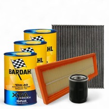 Kit Tagliando Fiat Grande Punto 1.2 1.4  Alfa Mito 3 Filtri 3 Olio 10W40 Bardahl