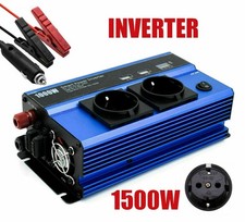 Inverter 1500W 12V 230V Convertitore Tensione Auto Camper Roulotte Onda Mod.