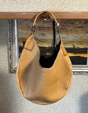 Borsa a tracolla Gucci mezza luna in pelle misura grande usata marrone cammello