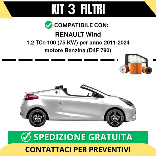 Kit filtri tagliando per - 3,