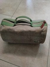 "LACOSTE" BORSA BELLISSIMO BAULETTO DONNA TEMA VERDE QUADRI + SACCA ANTIPOLVERE 