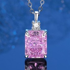 Collana con diamanti rosa