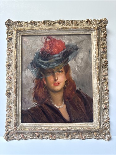 Antico quadro bella donna - quadro,