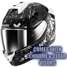 Casco integrale Shark Skwal I3 Hellcat KUS - Nero/Bianco