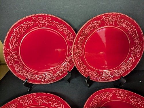 Set piatti tavola rosso - set/4,