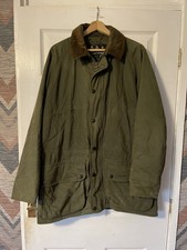 BARBOUR Giacca Beaufort Uomo Verde Cachi Cotone Morbido Taglia M
