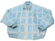 Giacca Pelle Pelle Y2K Blu