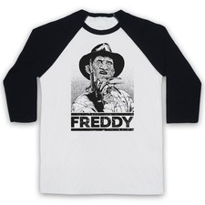 Maglietta Freddy Krueger Tribute Elm St Horror Baseball Adulti Taglie Forti
