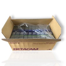 CUSTODIA 10 VIDEOCASSETTE BROADCAST SONY BCT-30G/3 UC BETACAM BETA MAX