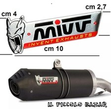 Adesivo MIVV alluminio 3D per terminali alte temperature stemma metallo