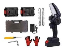 Mini Sega Elettrica Motosega a 2 Batteria Da 22 V Catena Potatura Taglia Rami