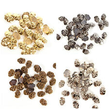 Iron-on Hot-Fix Metallo Teschio Borchie Indumenti Scarpe Borse Cinture Jeans