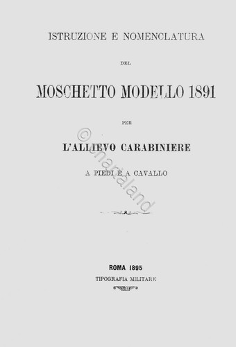 Esercito italia moschetto - italia,