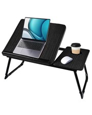 Tavolo Pieghevole e Tavolino da Letto 55.5x32x25cm Vassoio da Portata con Leggio