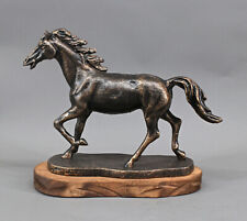 9934243 Ferro Scultura Figura Cavallo 19x9x24cm