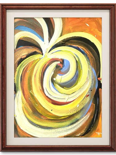 Arte murale astratta vortici