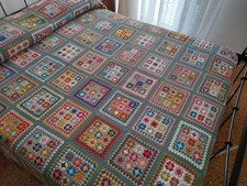 Coperta granny uncinetto