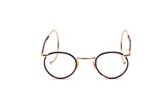 Occhiali Panto antichi anni 30 doppio oro 38-22mm NOS Nigura 20/000 14 KT