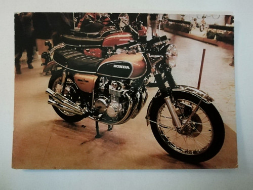 Moto honda 500 cartolina - moto,