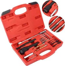 ESTRATTORE PER CANDELETTE E KIT DI RIPARAZIONE DEL FILO   16 PEZZI PROFESSIONALE