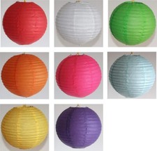 Lampione Carta Rotondo ca.30 CM Ø Cina Lampada Lanterna 8 Colori