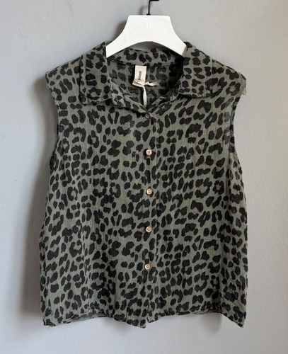 Camicia blusa senza maniche