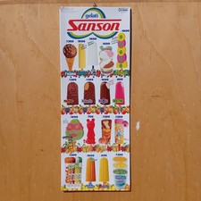 Insegna tabella gelati sanson - tabella,