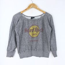 Felpa Hard Rock by Cologne Taglia S Donna Logo Comodo Cotone Pratico Tinta Unita