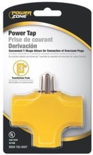 POWER ZONE RUBINETTO ALIMENTAZIONE TRIPLA PRESA 15 AMP #ORAD0200 NUOVO