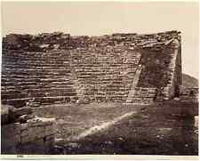 Giorgio Sommer Segesta Sicily theater Large original albumen photo 1880c L1008