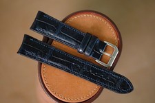 Handmade navy blue H. Moser &